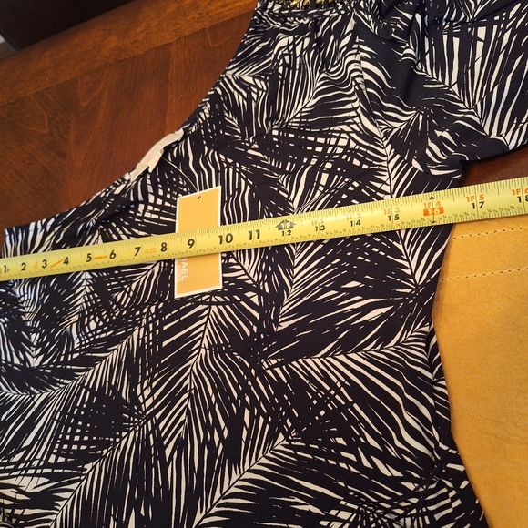 SALE! NWT $135 Michael by Michael Kors Black and White One Shoulder Dress - Picture 15 of 16